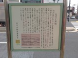 泪橋(交差点)左が千住方面 右が山谷浅草    橋がかかっていた思川は暗渠となっている