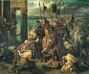 十字軍のコンスタンチノープル入城 ドラクロア